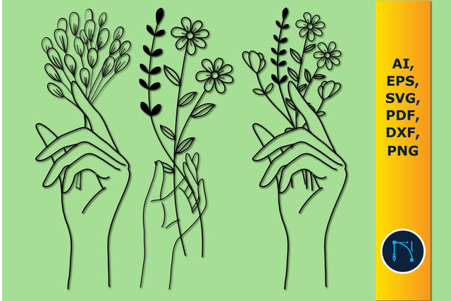 paper cut floral in hand Svg bundle SVG MD JOYNAL ABDIN 