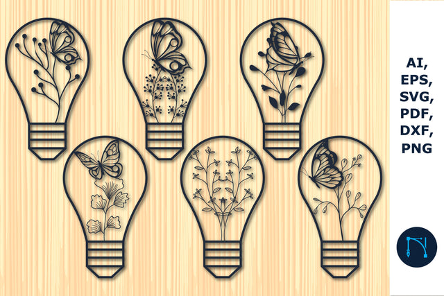 paper cut garden in Bulb SVG bundle SVG MD JOYNAL ABDIN 