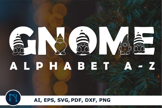 Paper cut Gnomes alphabet a-z bundle SVG SVG MD JOYNAL ABDIN 