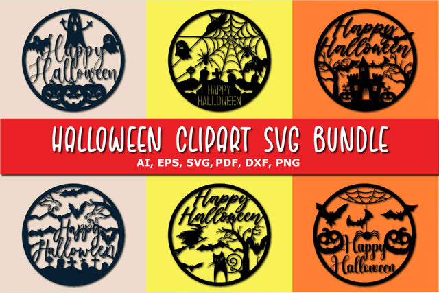 Paper Cut Halloween Clipart SVG Bundle SVG MD JOYNAL ABDIN 