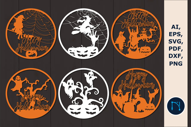 Paper cut Halloween decor bundle SVG SVG MD JOYNAL ABDIN 