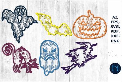 paper cut Halloween decor SVG bundle SVG MD JOYNAL ABDIN 