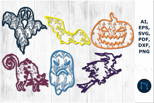 paper cut Halloween decor SVG bundle SVG MD JOYNAL ABDIN 