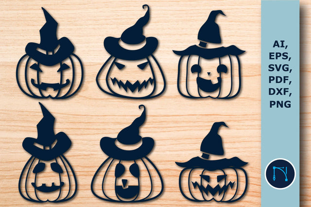 Paper cut Halloween Pumkin SVG Set SVG MD JOYNAL ABDIN 