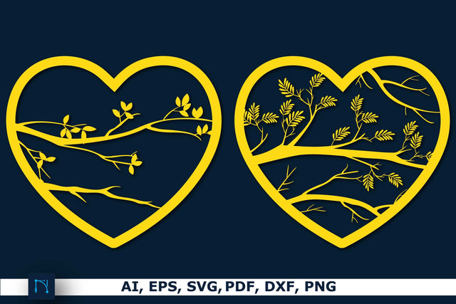 Paper cut heart shape SVG decor bundle SVG MD JOYNAL ABDIN 