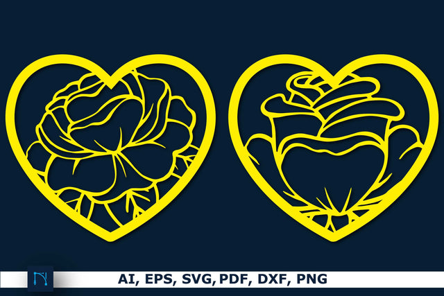 Paper cut heart shape SVG decor bundle SVG MD JOYNAL ABDIN 