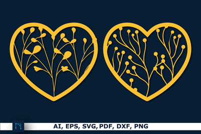 Paper cut heart shape SVG decor bundle SVG MD JOYNAL ABDIN 