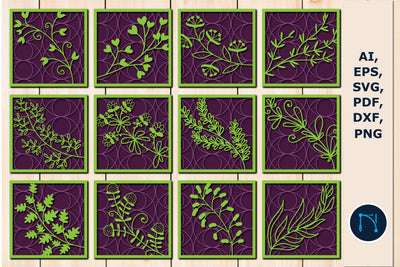 Paper cut layer wildflowers bundle SVG SVG MD JOYNAL ABDIN 