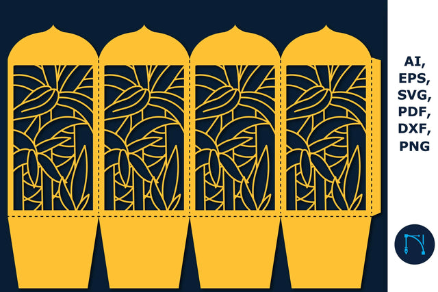 Paper cut Leaf Candle Lantern SVG SVG MD JOYNAL ABDIN 