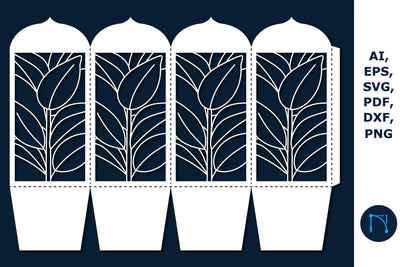 Paper cut Leaf Candle Lantern SVG SVG MD JOYNAL ABDIN 