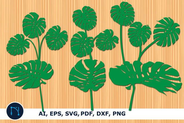 paper cut Monstera leaves svg bundle SVG MD JOYNAL ABDIN 