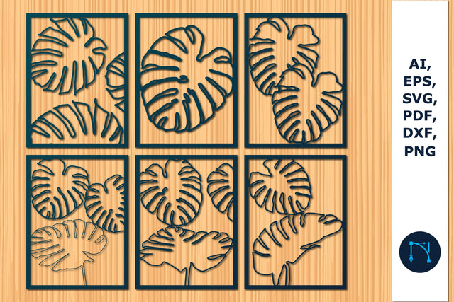 paper cut Monstera leaves svg bundle SVG MD JOYNAL ABDIN 