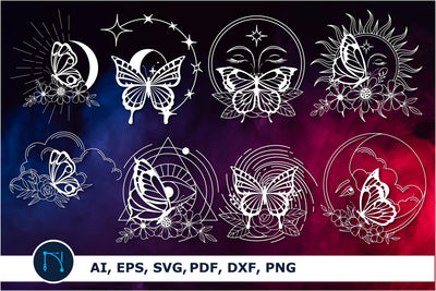 paper cut Mystical butterfly SVG bundle SVG MD JOYNAL ABDIN 