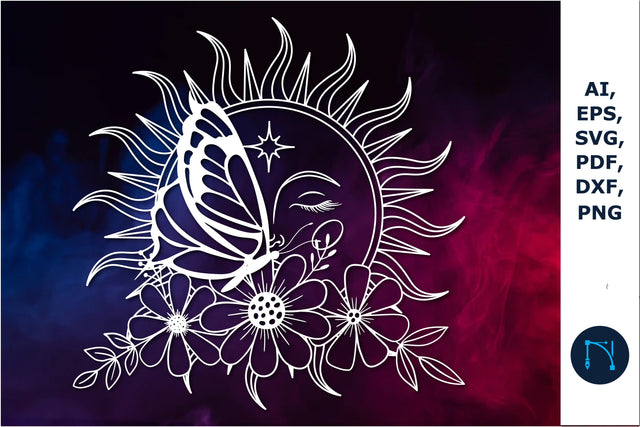 paper cut Mystical butterfly SVG vector SVG MD JOYNAL ABDIN 