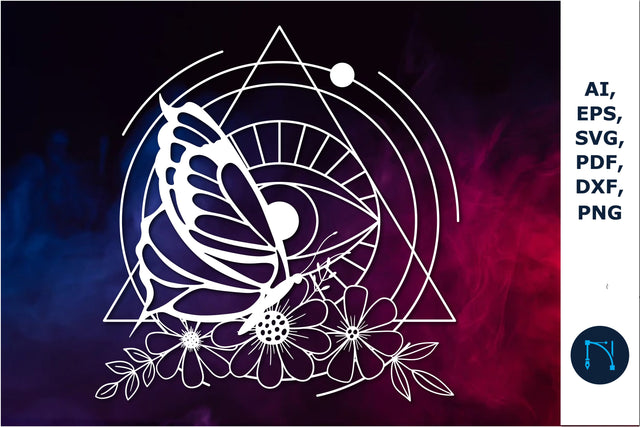 paper cut Mystical butterfly SVG vector SVG MD JOYNAL ABDIN 