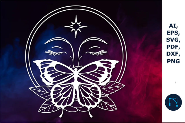 paper cut Mystical butterfly SVG vector SVG MD JOYNAL ABDIN 