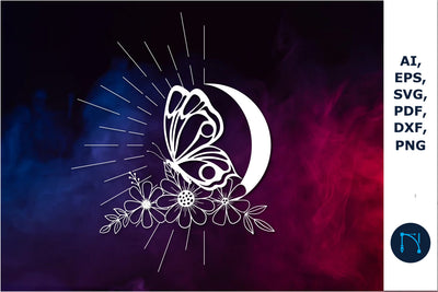 paper cut Mystical butterfly SVG vector SVG MD JOYNAL ABDIN 