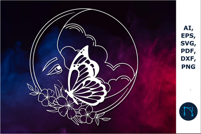 paper cut Mystical butterfly SVG vector SVG MD JOYNAL ABDIN 