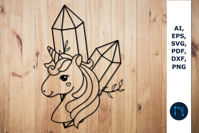 paper cut Mystical unicorn SVG cut file SVG MD JOYNAL ABDIN 