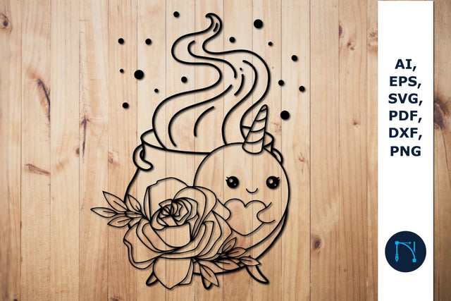 paper cut Mystical unicorn SVG cut file SVG MD JOYNAL ABDIN 