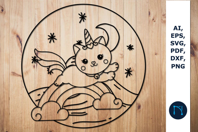 paper cut Mystical unicorn SVG cut file SVG MD JOYNAL ABDIN 