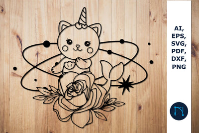 paper cut Mystical unicorn SVG cut file SVG MD JOYNAL ABDIN 
