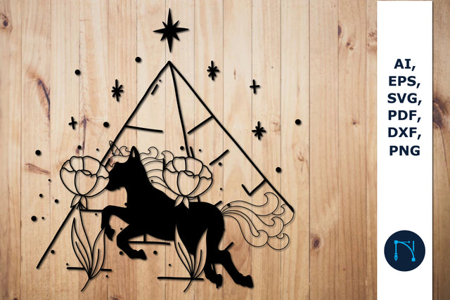 paper cut Mystical unicorn SVG cut file SVG MD JOYNAL ABDIN 