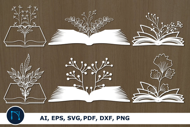 paper cut Open book with leaf SVG bundle SVG MD JOYNAL ABDIN 