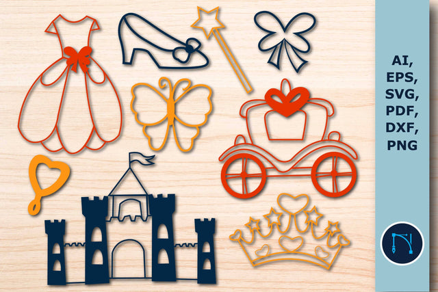 Paper cut Princes Ornaments SVG bundle SVG MD JOYNAL ABDIN 