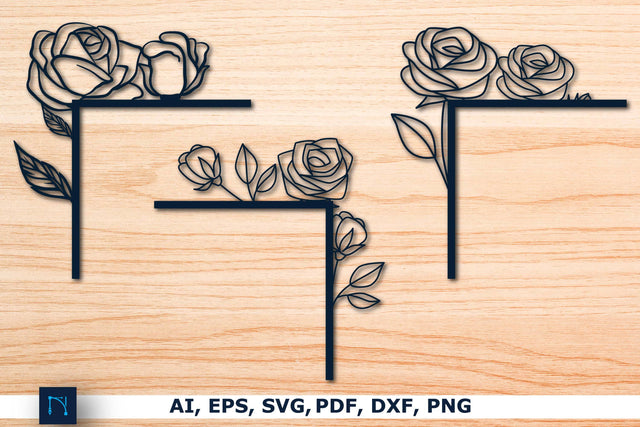 Paper cut Rose door corner SVG Bundle SVG MD JOYNAL ABDIN 