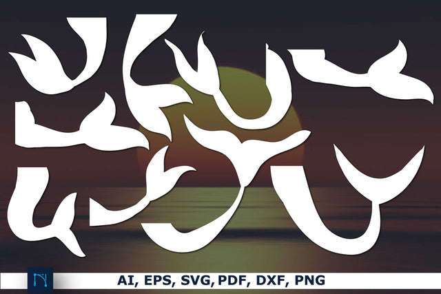 Paper Cut Tails Mermaids SVG Bundle SVG MD JOYNAL ABDIN 
