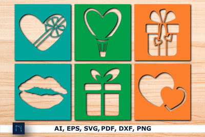 paper cut valentine card SVG Bundle SVG MD JOYNAL ABDIN 
