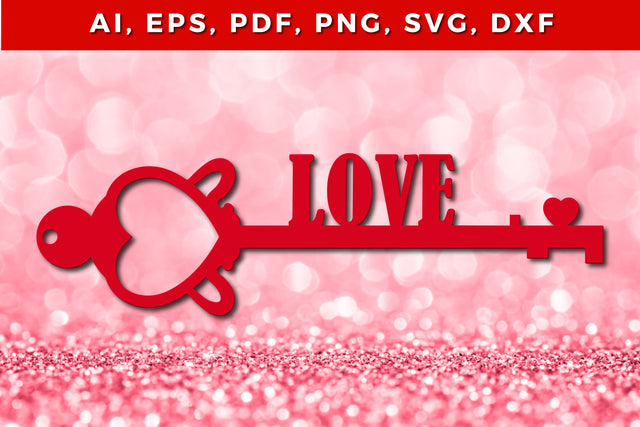 paper cut valentine key design SVG file SVG MD JOYNAL ABDIN 