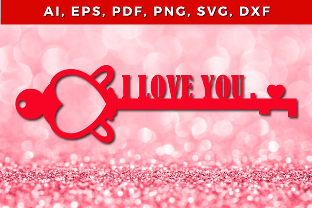 paper cut valentine key design SVG file SVG MD JOYNAL ABDIN 