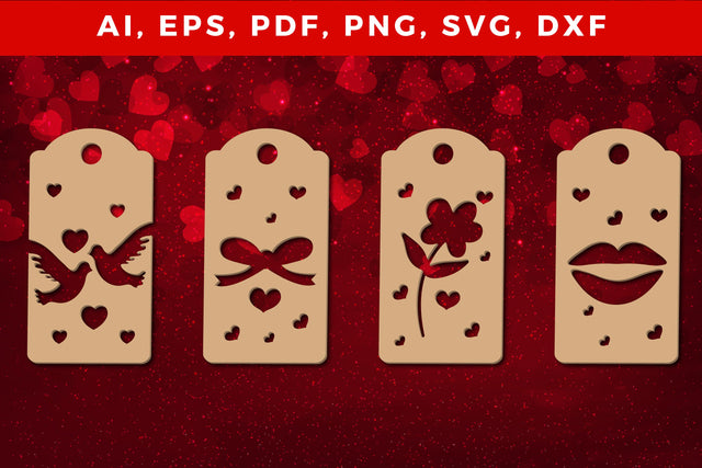 paper cut Valentine’s Gift Tag bundle SVG MD JOYNAL ABDIN 