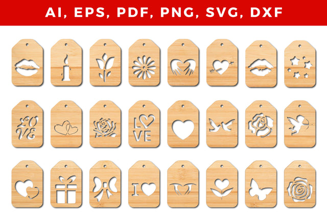 paper cut Valentine’s Gift Tag bundle SVG MD JOYNAL ABDIN 