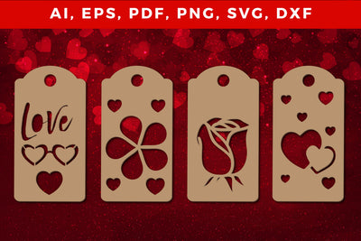 paper cut Valentine’s Gift Tag bundle SVG MD JOYNAL ABDIN 