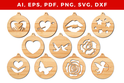 paper cut Valentine’s ornament bundle SVG MD JOYNAL ABDIN 