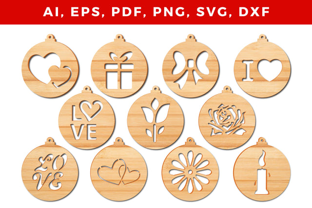 paper cut Valentine’s ornament bundle SVG MD JOYNAL ABDIN 