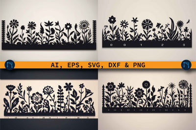 Paper Cut Wildflower SVG Bundle SVG MD JOYNAL ABDIN 