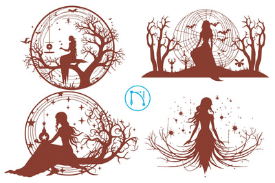 Paper Cut Witchy Web SVG Bundle SVG MD JOYNAL ABDIN 
