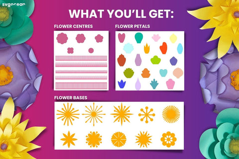 Paper Flower SVG | Paper cut | Rolled Flower SVG SvgOcean 