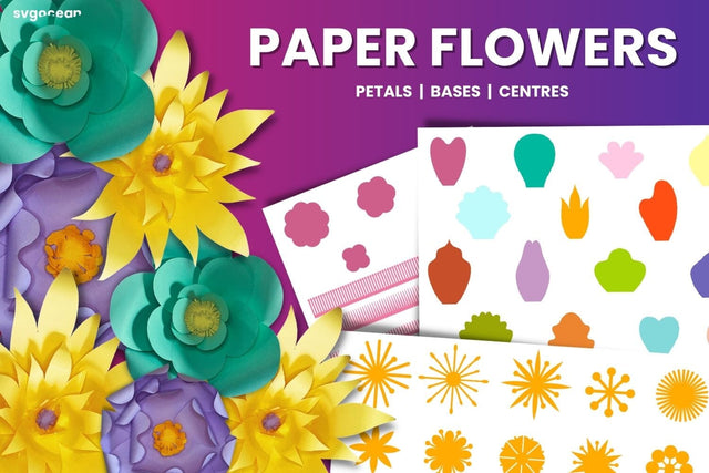 Paper Flower SVG | Paper cut | Rolled Flower SVG SvgOcean 