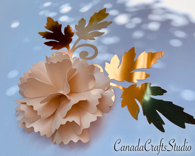 Paper Flower Template 54 SVG CanadaCraftsStudio 