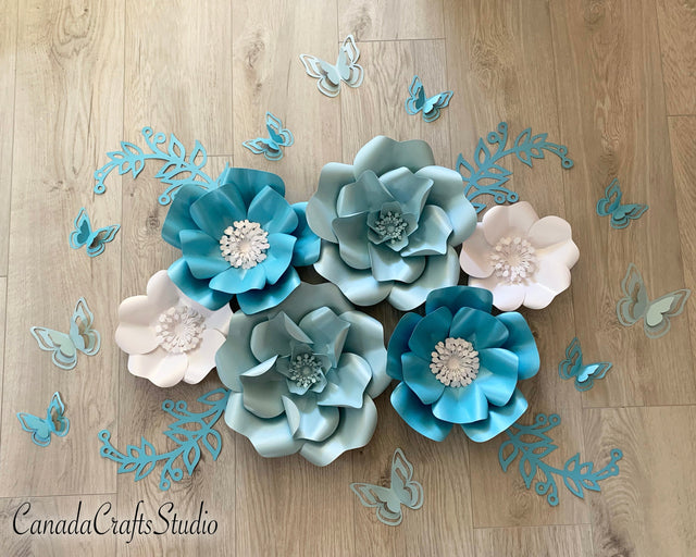 Paper Flower Template Bundle 26 SVG CanadaCraftsStudio 