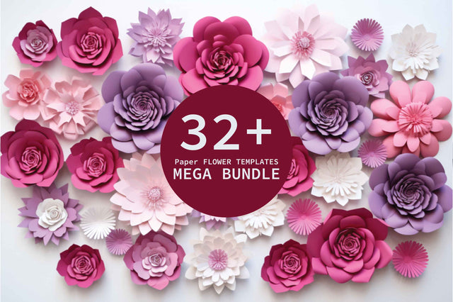 Paper Flower Templates SVG Bundle SVG MD JOYNAL ABDIN 