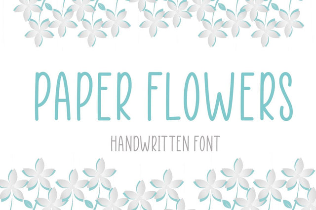 Paper Flowers Font Manjali_Studio 