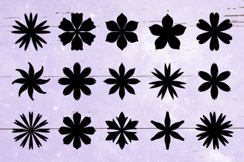 Paper Flowers SVG,Paper Flower Template,Paper Flowers Bundle SVG goodfox86 