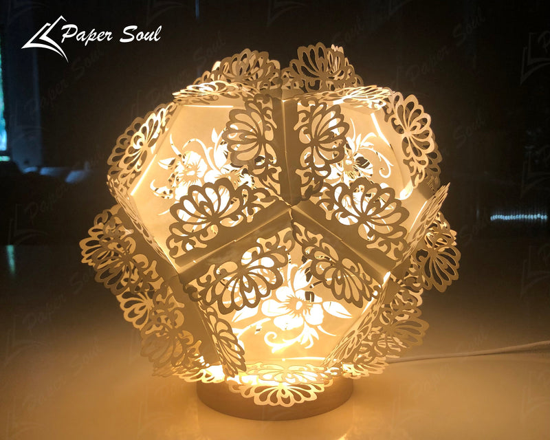 Paper lantern template | paper lantern SVG | Paper Soul Craft - So Fontsy