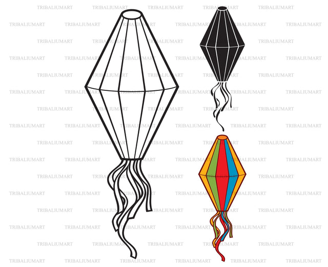 Paper latern SVG TribaliumArtSF 